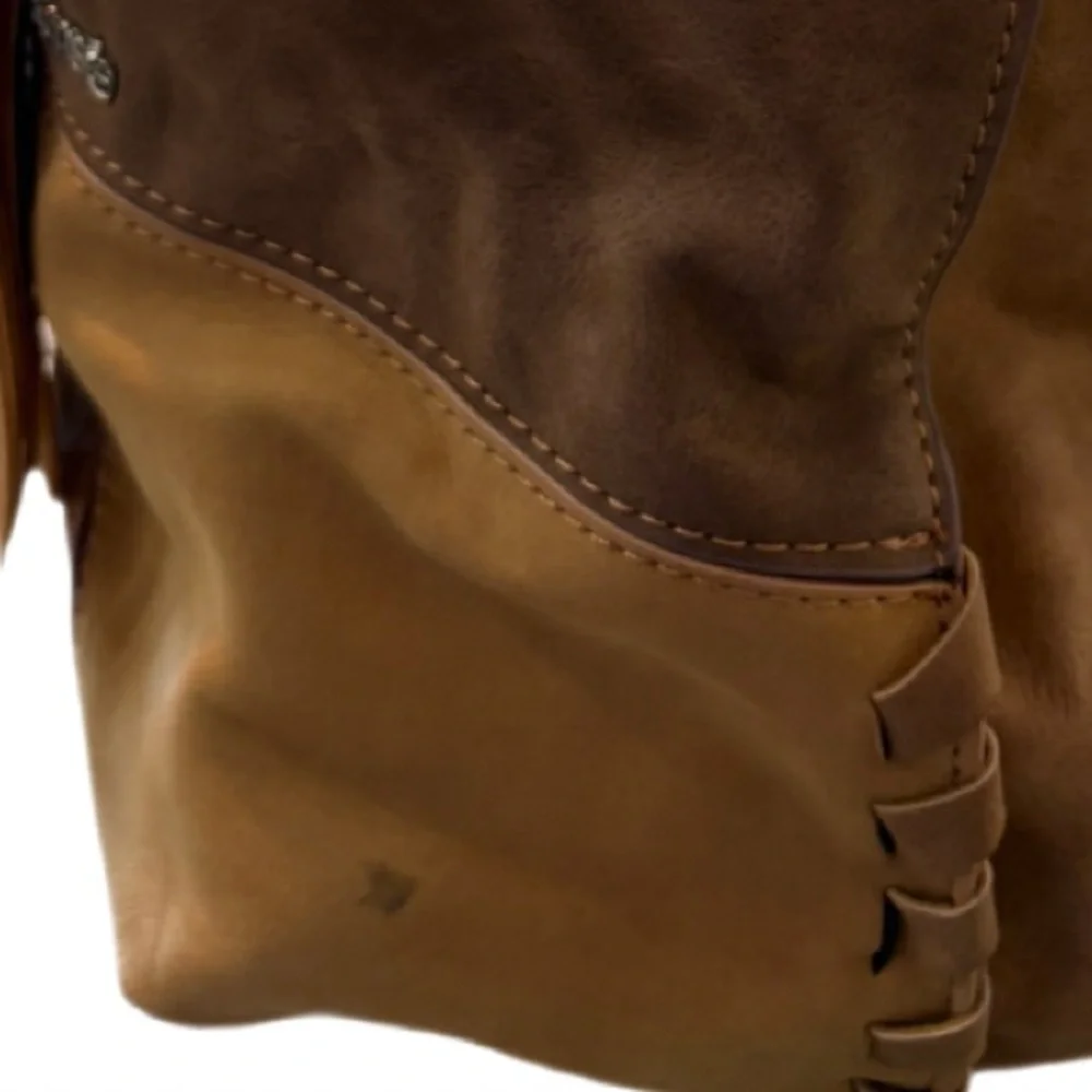 Kenzie Bag Brown Patchwork Design - Picture 8 of 11